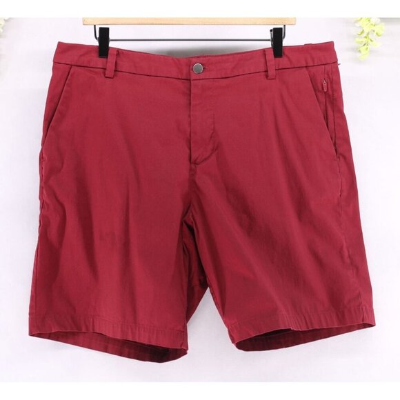 Lululemon Men's Commission Short Slim Chino 9" Oxblood Red Sz 36 - Picture 1 of 9
